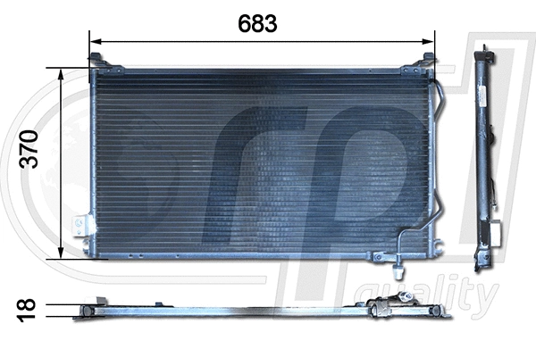 Condenser, air conditioning (APCDFD5013)