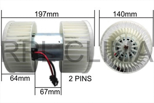 Electric Motor, interior blower (APVTBW0012)