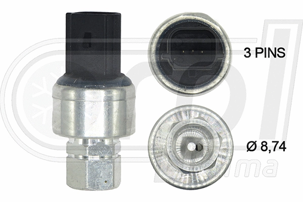 Pressure Switch, air conditioning (APPRFD0012)