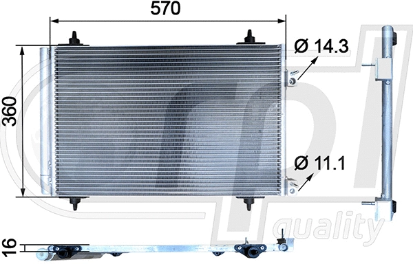 Condenser, air conditioning (APCDCI5045)