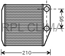 Heat Exchanger, interior heating (APCHFT1023)
