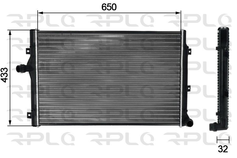 Radiator, engine cooling (APRAVW5011)