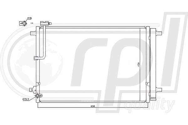 Condenser, air conditioning (APCDAU5037)