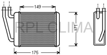 Heat Exchanger, interior heating (APCHFD1025)