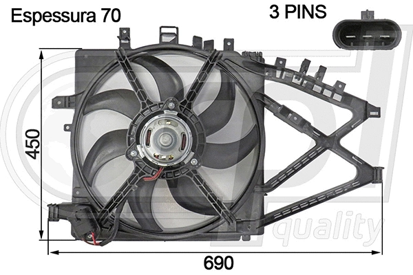 Fan, engine cooling (APELOP5036)