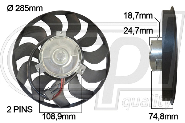Fan, engine cooling (APELVW5043)
