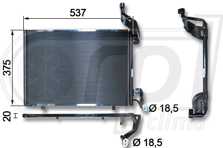 Condenser, air conditioning (APCDFD0063)