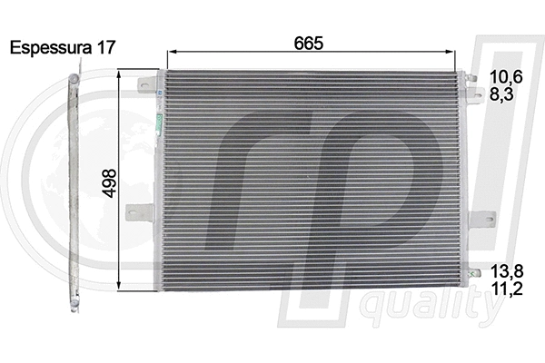Condenser, air conditioning (APCDRE5059)