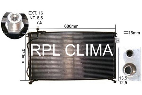 Condenser, air conditioning (APCDFD0013)