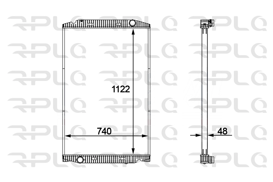 Radiator, engine cooling (APRAIV5004)