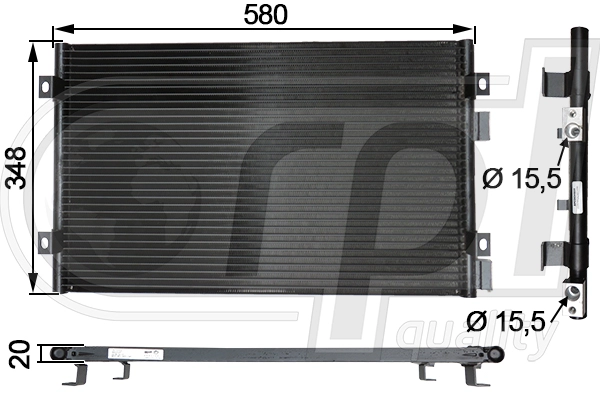 Condenser, air conditioning (APCDCH5031)