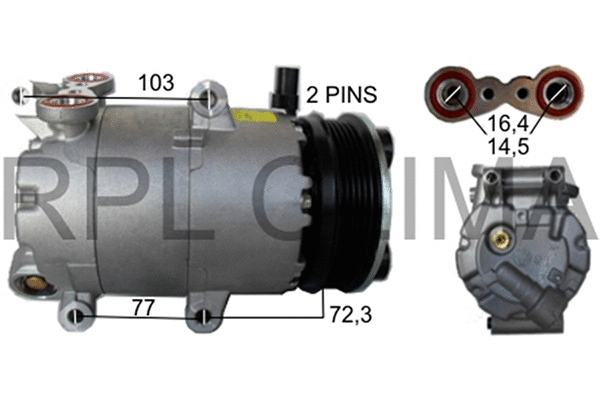 Compressor, air conditioning (APCOFD0042)