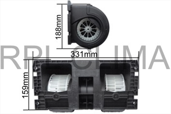 Electric Motor, interior blower (APVTVO0008)