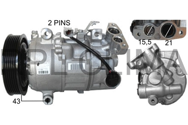 Compressor, air conditioning (APCORE0078)