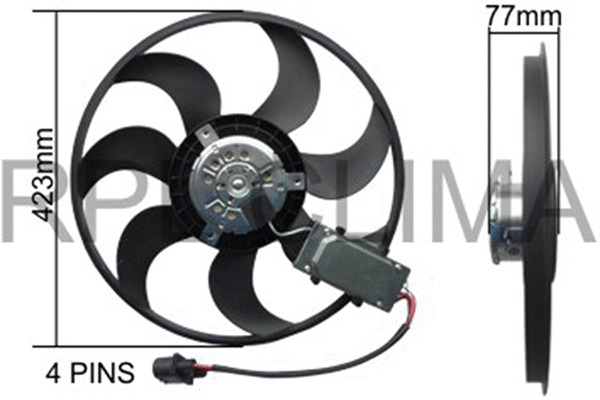 Fan, engine cooling (APELVW0072)