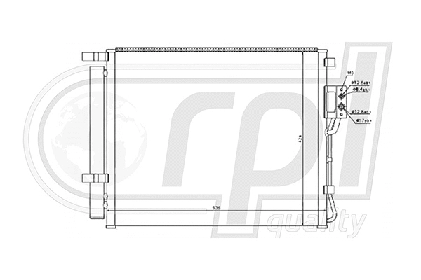 Condenser, air conditioning (APCDHY5046)