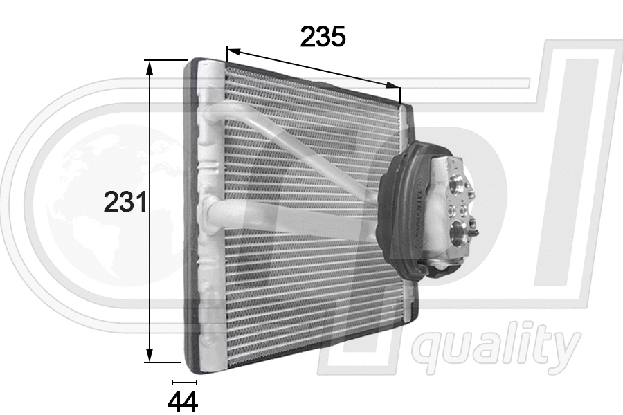 Evaporator, air conditioning (APEVVW5011)