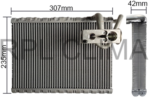 Evaporator, air conditioning (APEVCI0031)