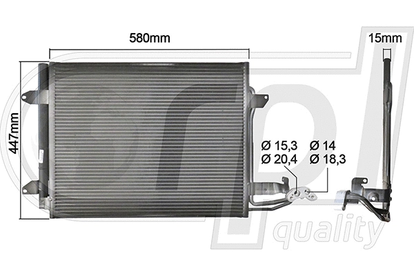 Condenser, air conditioning (APCDVW5014)