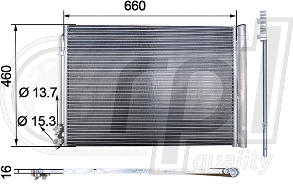 Condenser, air conditioning (APCDBW5030)