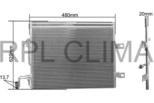 Condenser, air conditioning (APCDMB0066)