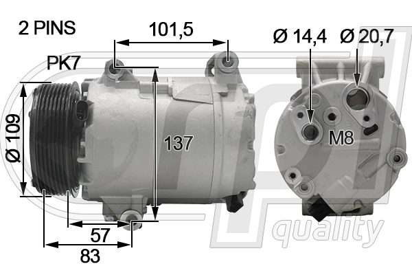 Compressor, air conditioning (APCORE5050)