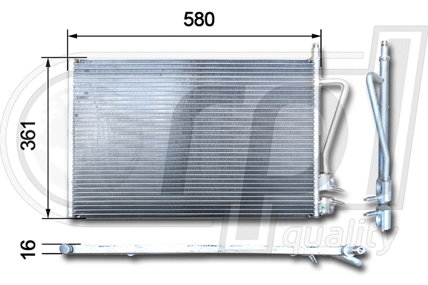 Condenser, air conditioning (APCDFD5027)