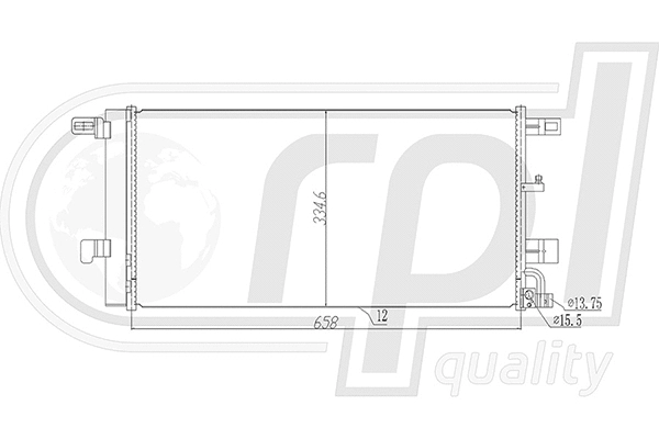 Condenser, air conditioning (APCDAU5036)