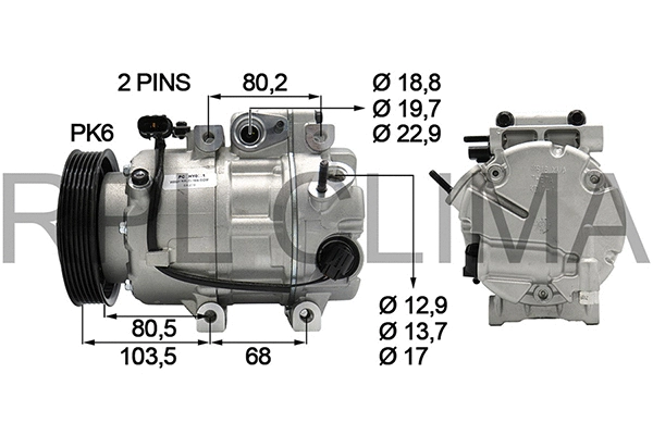 Compressor, air conditioning (APCOHY0081)