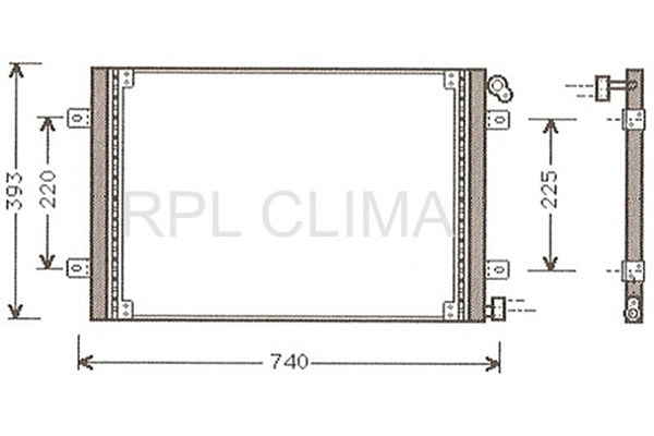 Condenser, air conditioning (APCDRE0055)