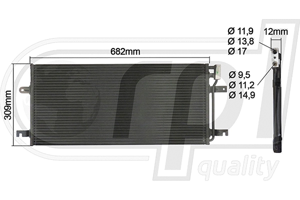 Condenser, air conditioning (APCDVW5009)