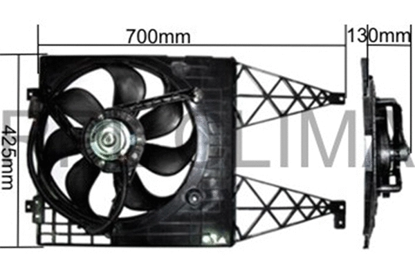 Fan, engine cooling (APELVW0064)