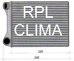 Heat Exchanger, interior heating (APCHFT1017)