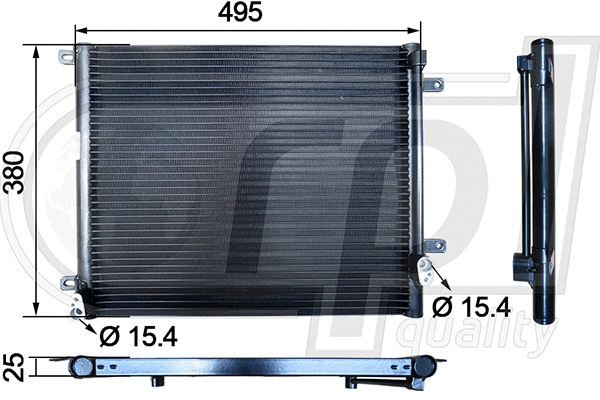 Condenser, air conditioning (APCDFT5022)