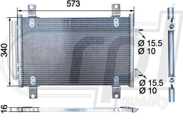 Condenser, air conditioning (APCDFT5044)