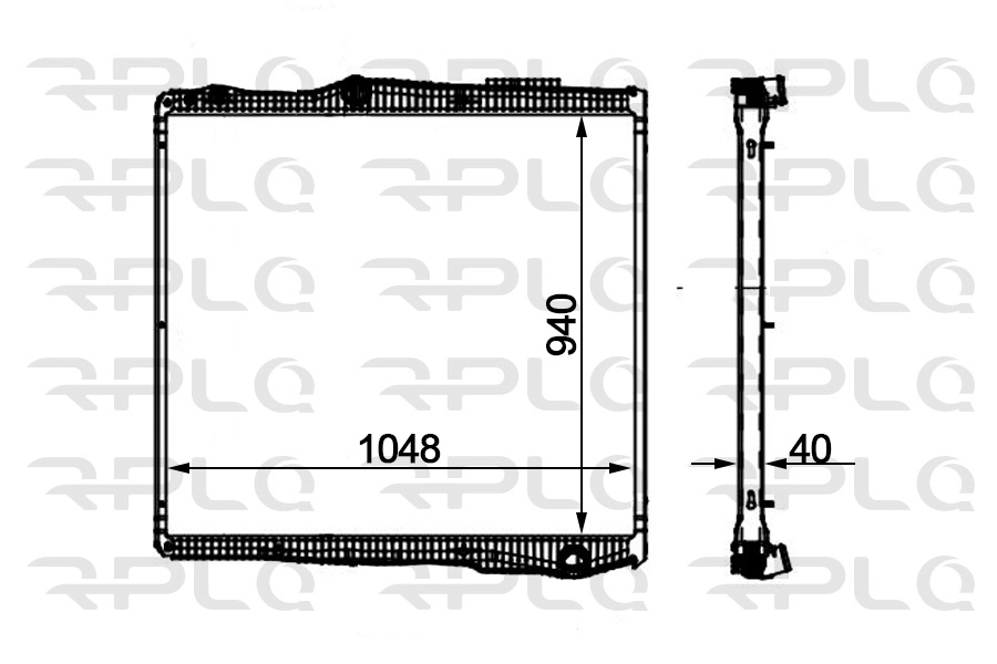 Radiator, engine cooling (APRASC5009)