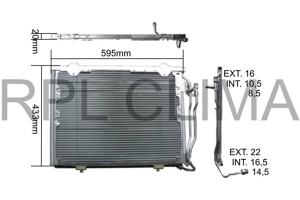 Condenser, air conditioning (APCDMB0052)