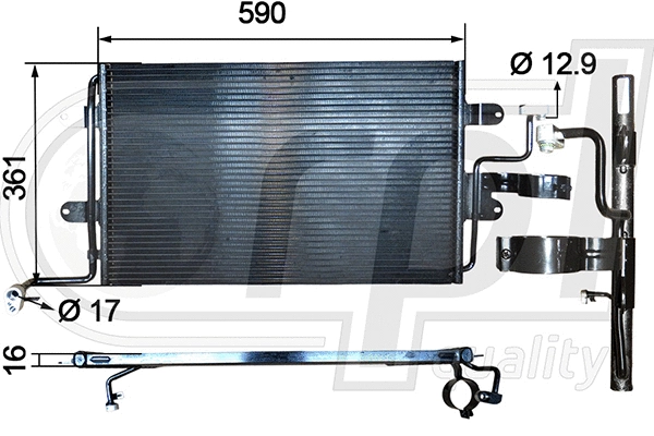 Condenser, air conditioning (APCDAU5001)