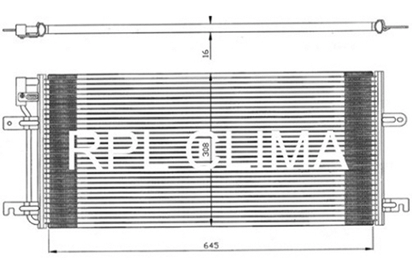 Condenser, air conditioning (APCDVW0009)