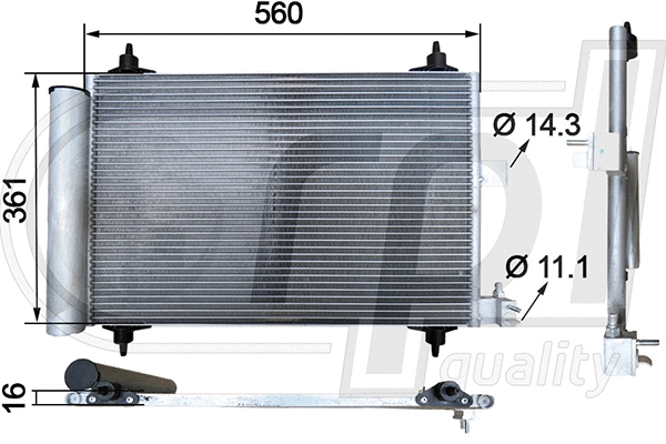 Condenser, air conditioning (APCDCI5024)