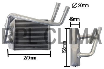 Heat Exchanger, interior heating (APCHVW5007)