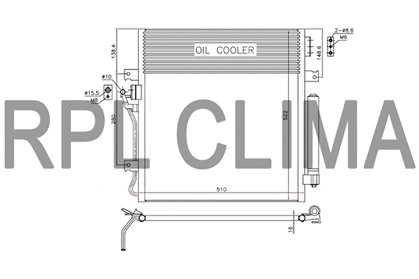 Condenser, air conditioning (APCDCH5044)