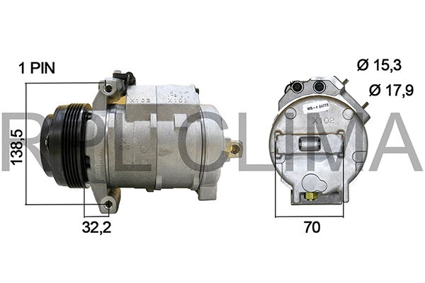 Compressor, air conditioning (APCOBW0041)
