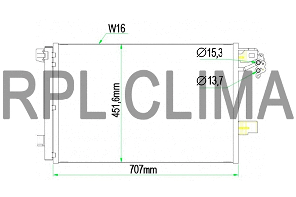 Condenser, air conditioning (APCDVW0031)