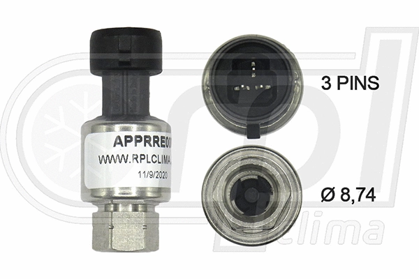 Pressure Switch, air conditioning (APPRRE0008)