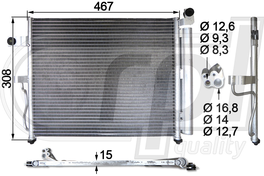Condenser, air conditioning (APCDHY5019)
