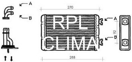 Heat Exchanger, interior heating (APCHBW1005)