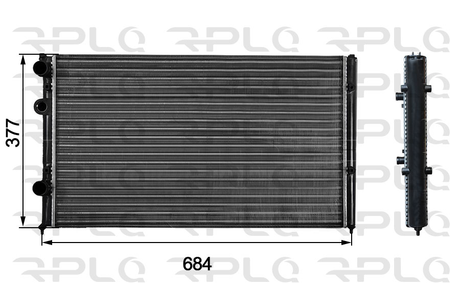 Radiator, engine cooling (APRAVW5014)