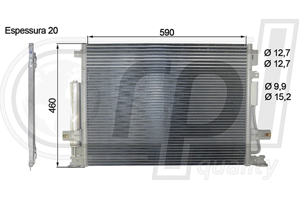 Condenser, air conditioning (APCDCH5040)