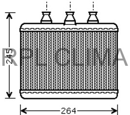 Heat Exchanger, interior heating (APCHBW1019)